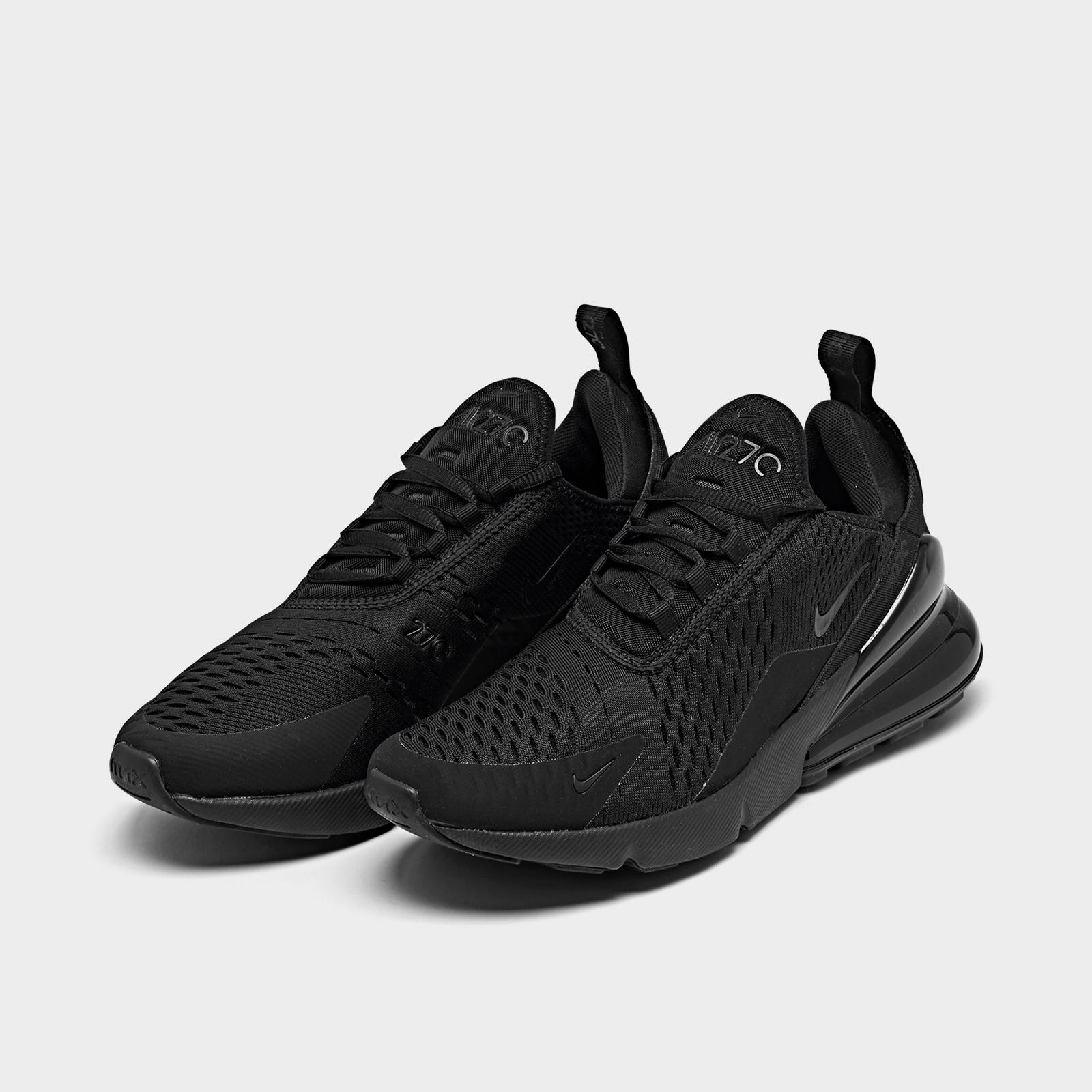 Women's Nike Air Max 270 Casual Shoes - Black/Black/Black