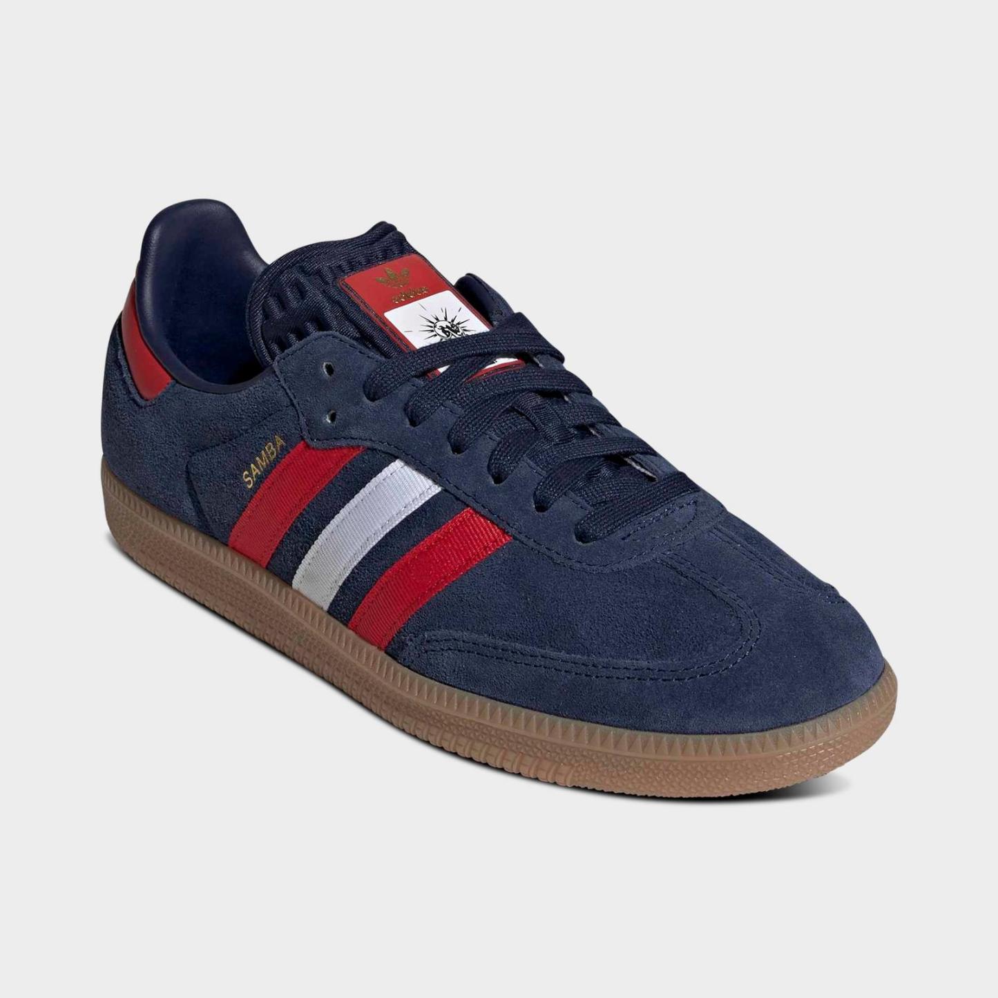 Men's adidas Originals Samba OG FIFA World Cup 2026 Casual Shoes - Night Indigo/Better Scarlet/Cloud White - view 2