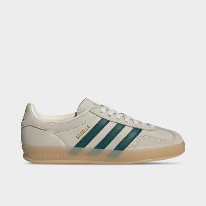 Men's adidas Originals Gazelle Indoor Casual Shoes - Cream White/Collegiate Green/Gum - view 1