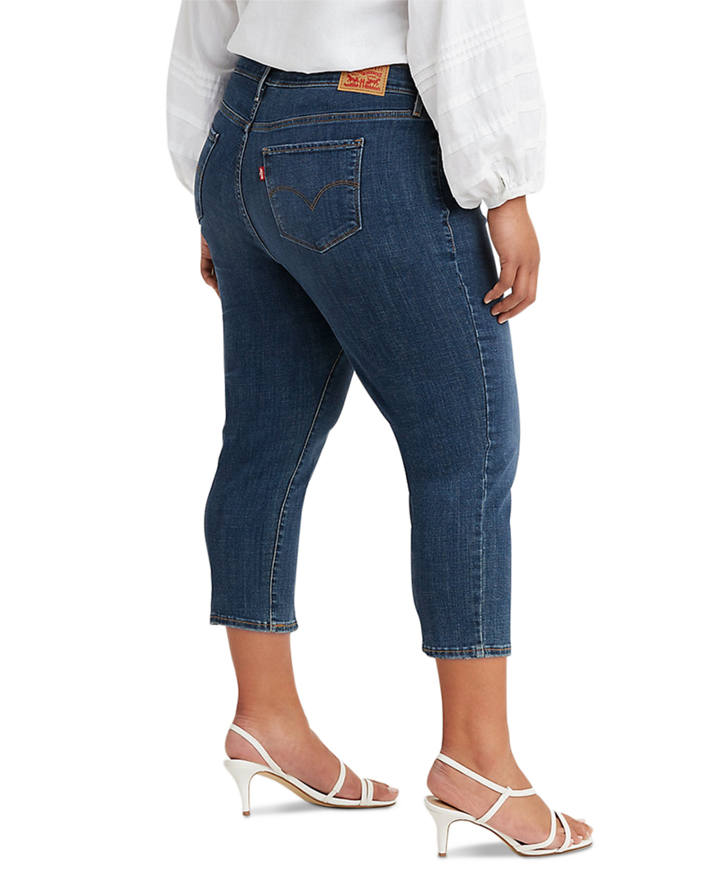 Levi's 311 Shaping Skinny Mid Rise Capri Jeans - Lapis Amidst
