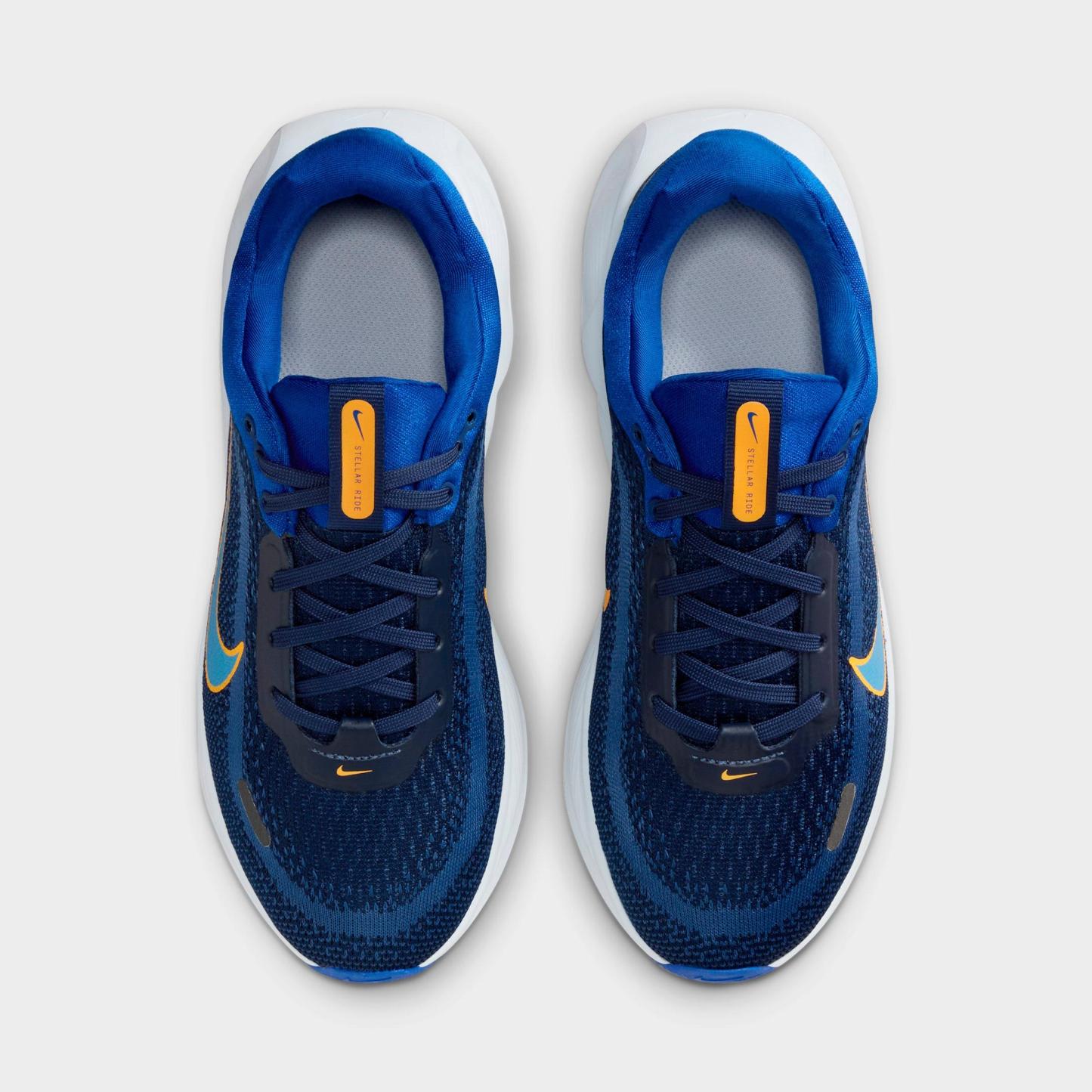 Big Kids' Nithtke Stellar Ride Running Shoes - Old Royal/Mystic Navy/Laser Orange/University Blue - Top view