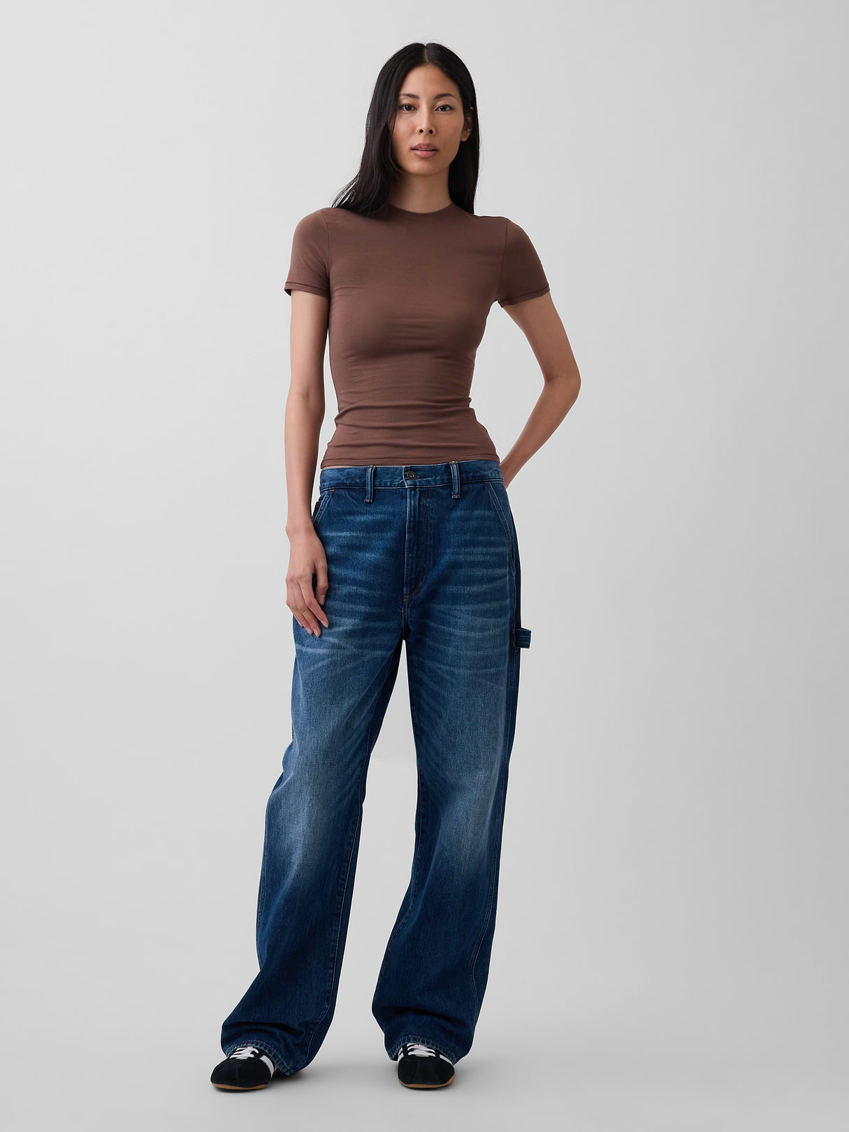 CloseKnit Jersey T-Shirt - Amberwood brown