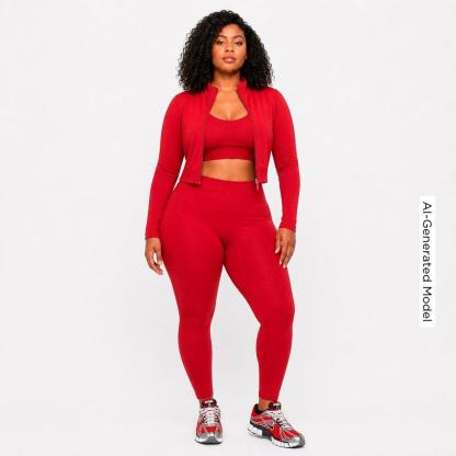 Women's Nithtke Pro Seamless Light-Support Padded Sports Bra - Tough Red