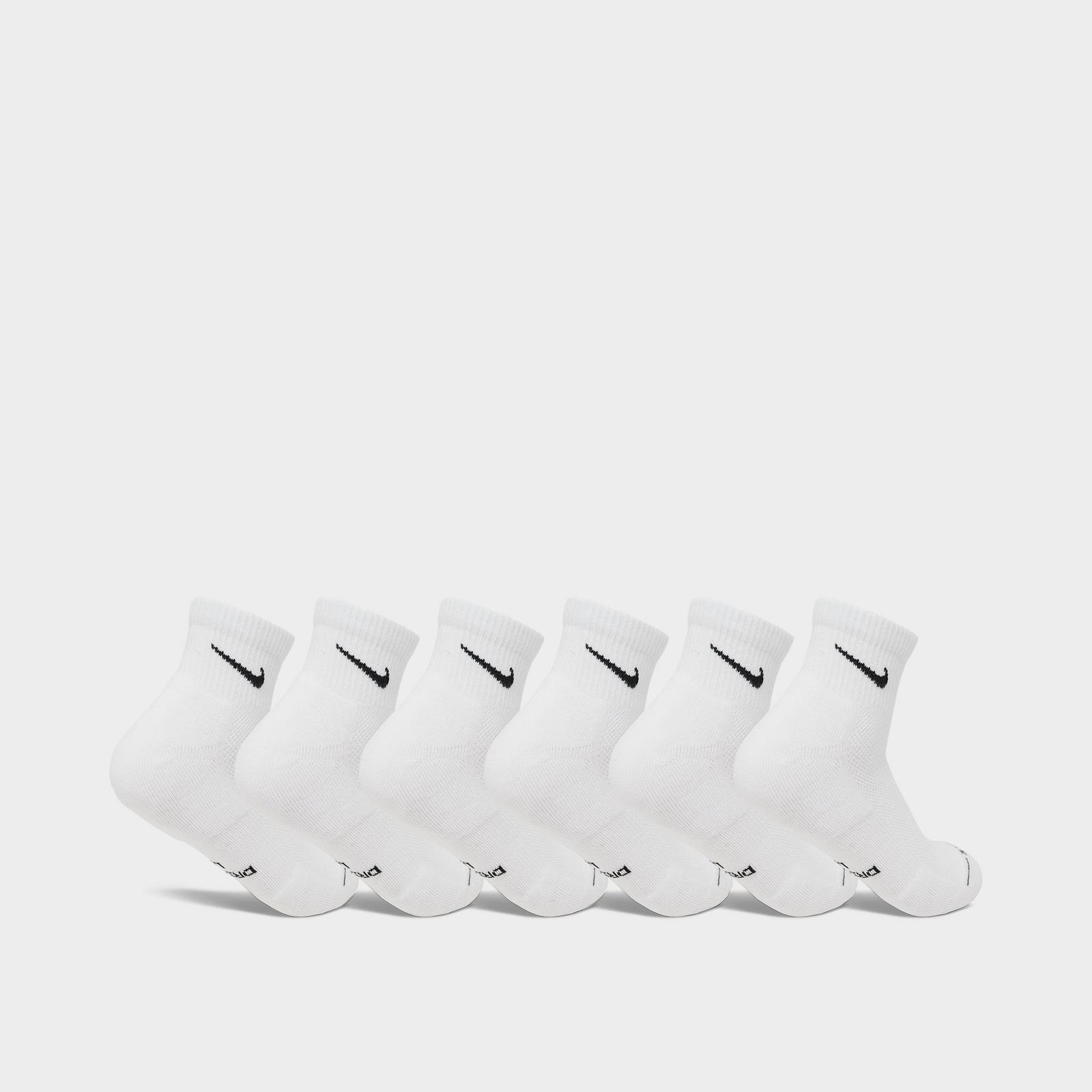 Nike Everyday Elevated Ankle Socks (6-Pack) - White/Black