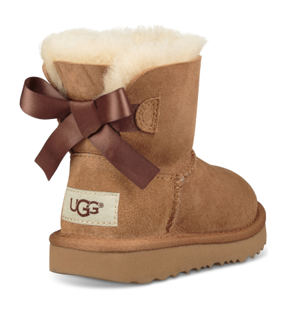 UGG® Toddler Mini Bailey Bow II Booties - Chestnut