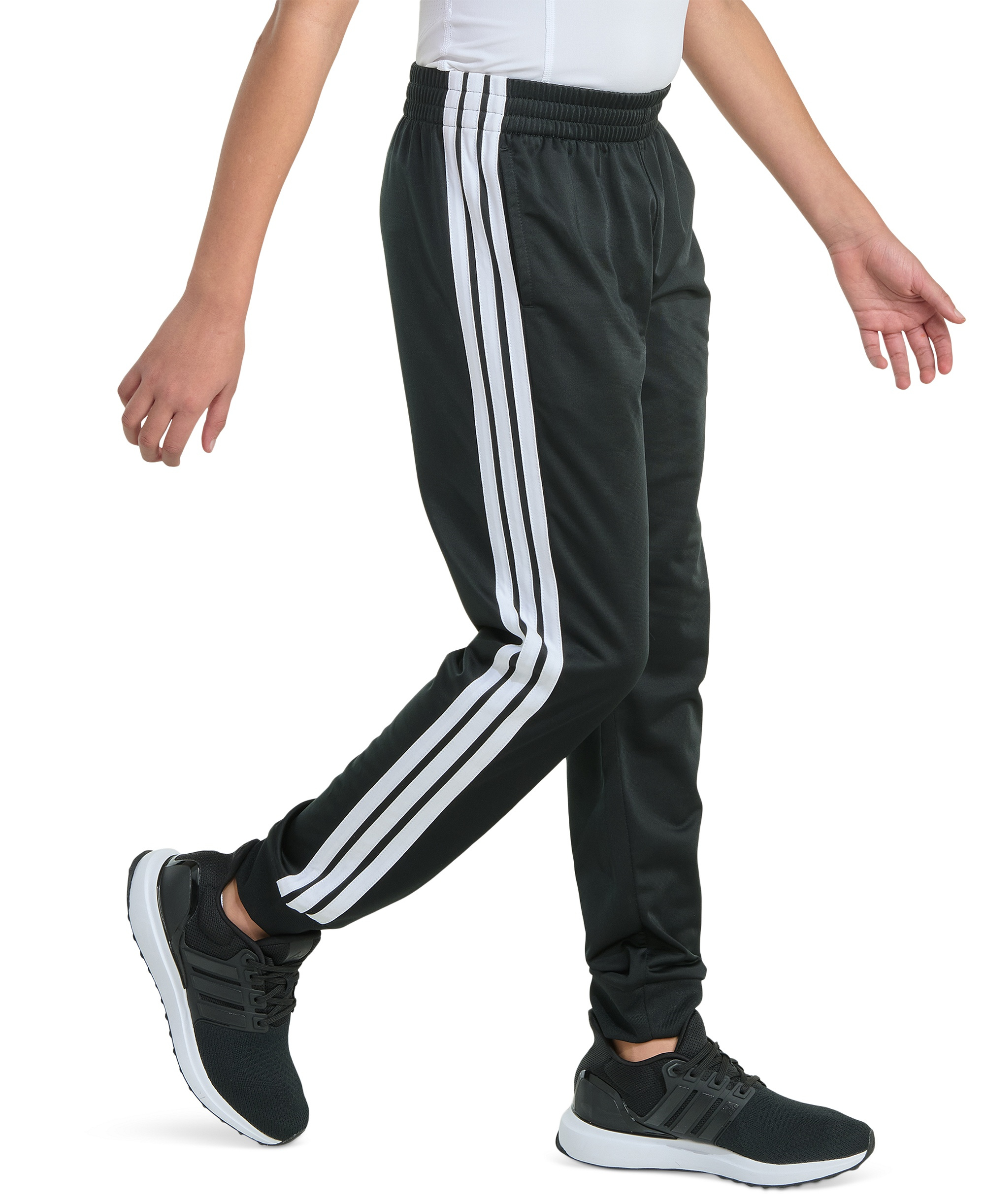 adidas Toddler & Little Boys Elastic-Waistband Essential 3-Stripe Jogger Pants - Black