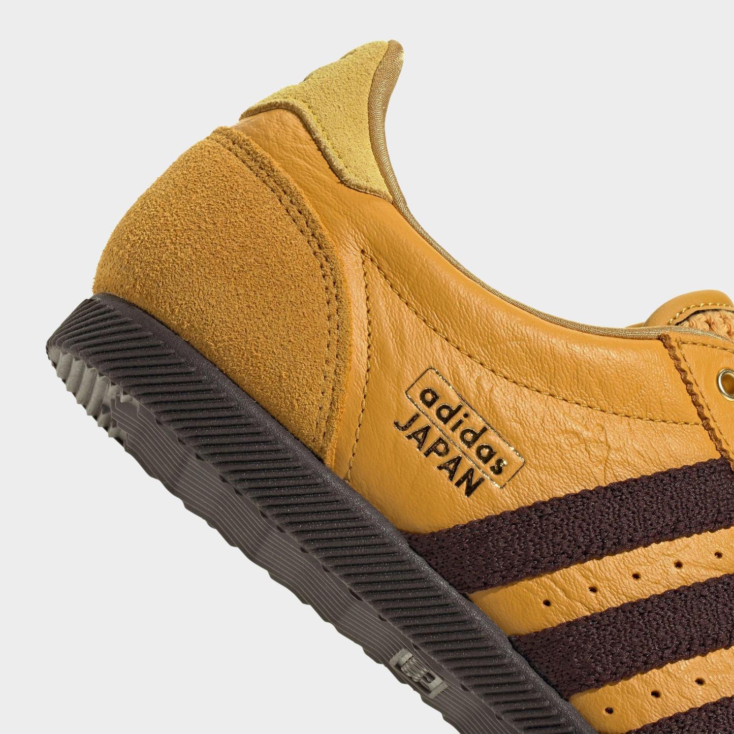 Women's adidas Originals Japan Casual Shoes - Part 1 - Preloved Yellow/Aurora Coffee/Gold Metallic - Detail shot