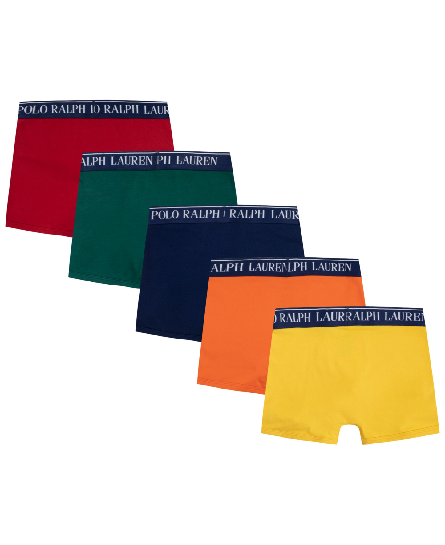 Polo Ralph Lauren Boys' 8-20 Stretch Boxer Briefs, 5-Pack - Newport Navy