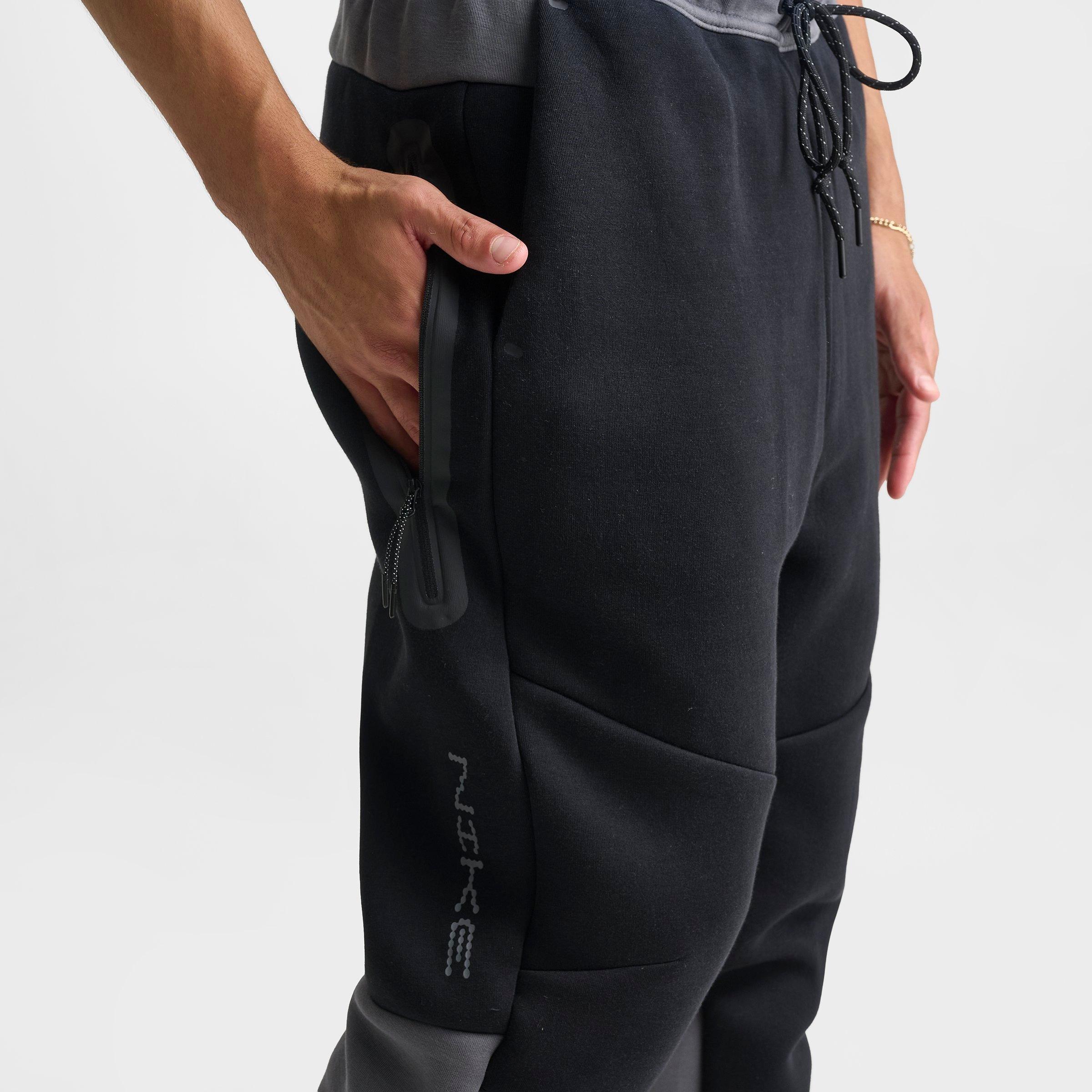Men's Nithtke Tech Fleece Stacked Swoosh Jogger Pants - Black/Iron Grey