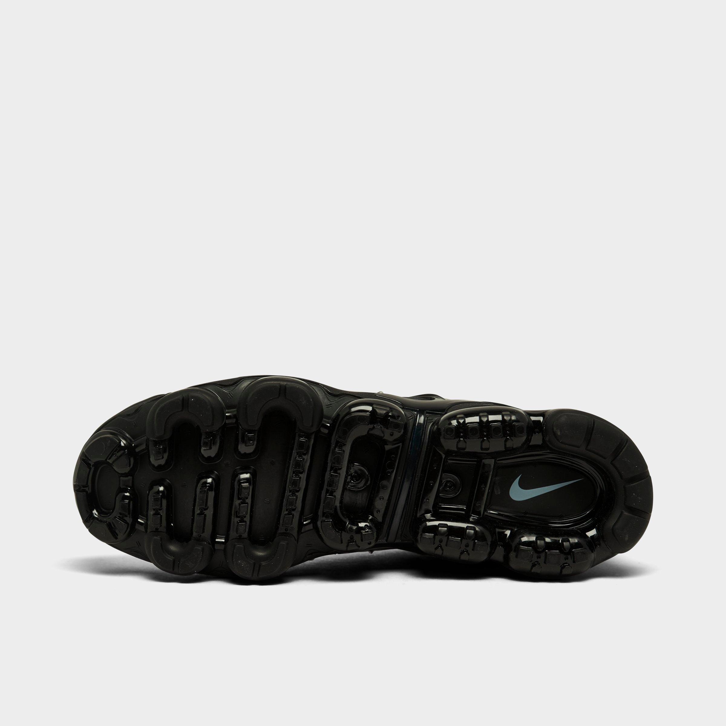 Men's Nithtke Air VaporMax Plus Running Shoes - Part 1 - Black/Aluminum - Bottom view