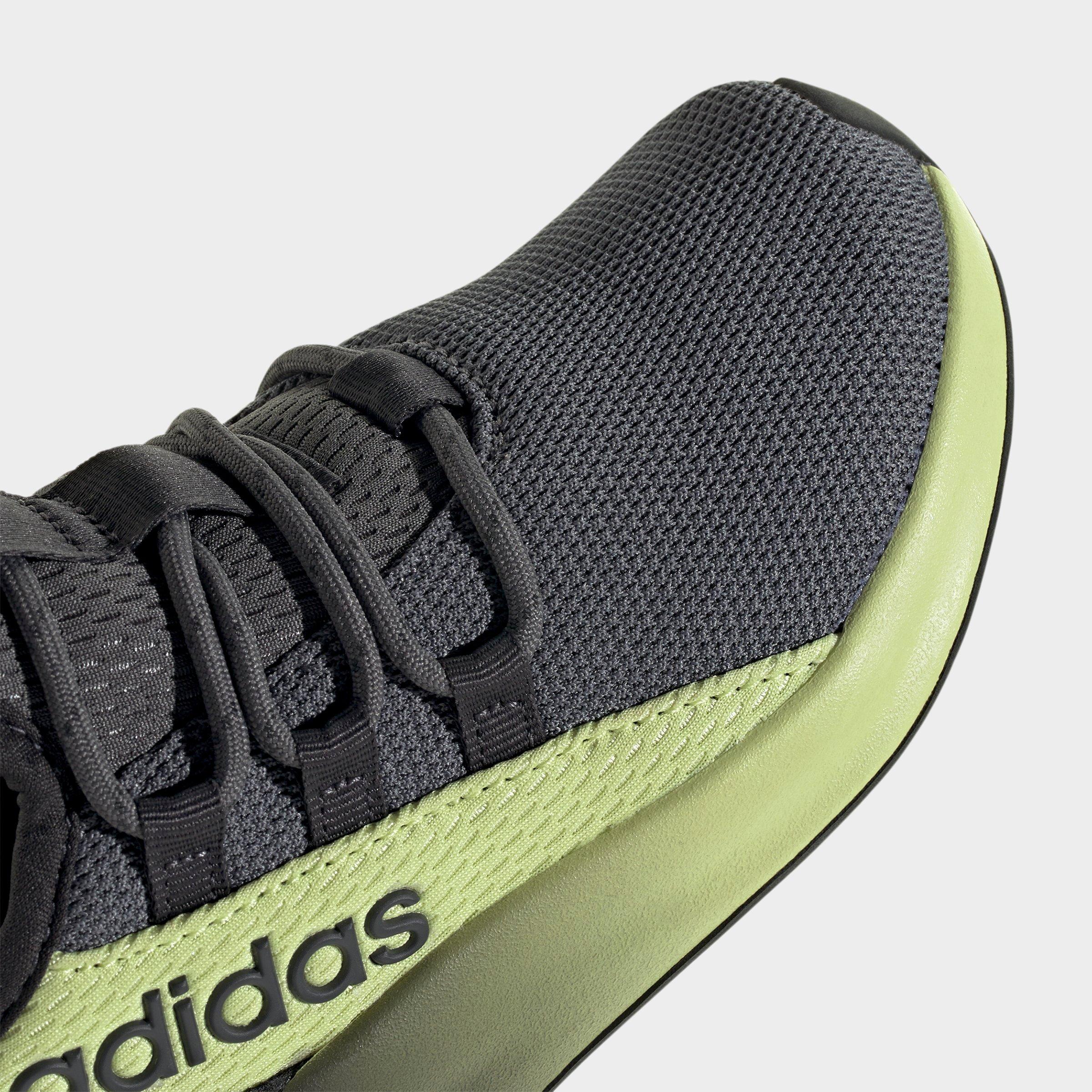 Girls' Little Kids' and Big Kids' adidas Lite Racer Adapt 8.0 Stretch Lace Casual Shoes - Part 2 - Carbon/Grey Five/Semi Frozen Lemon - Detail shot