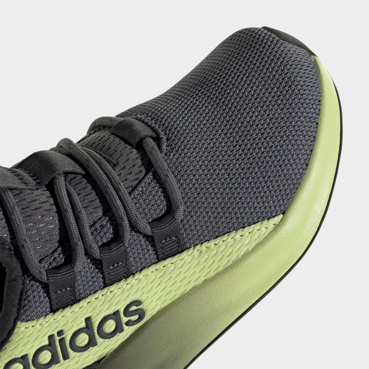 Girls' Little Kids' and Big Kids' adidas Lite Racer Adapt 8.0 Stretch Lace Casual Shoes - Part 2 - Carbon/Grey Five/Semi Frozen Lemon - Detail shot
