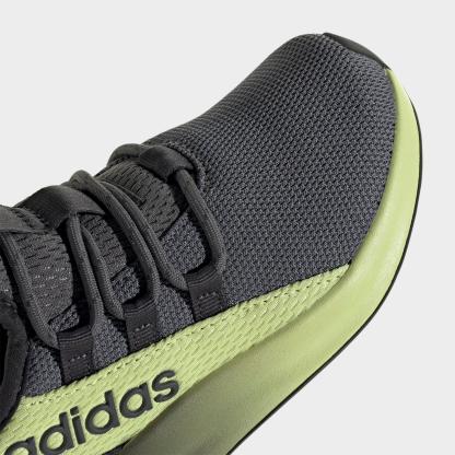 Girls' Little Kids' and Big Kids' adidas Lite Racer Adapt 8.0 Stretch Lace Casual Shoes - Part 2 - Carbon/Grey Five/Semi Frozen Lemon - Detail shot