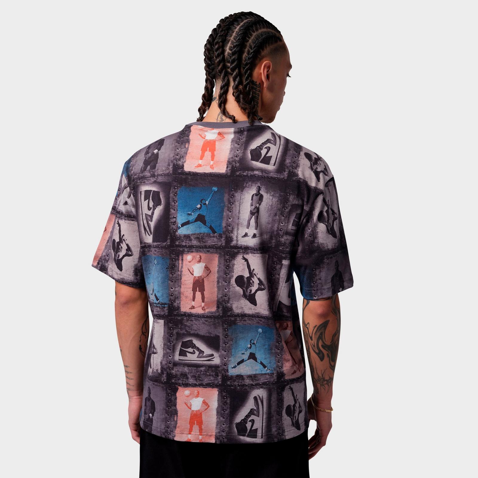 Men's Jordan Flight Club Collage Print T-Shirt - Sail - view 3
