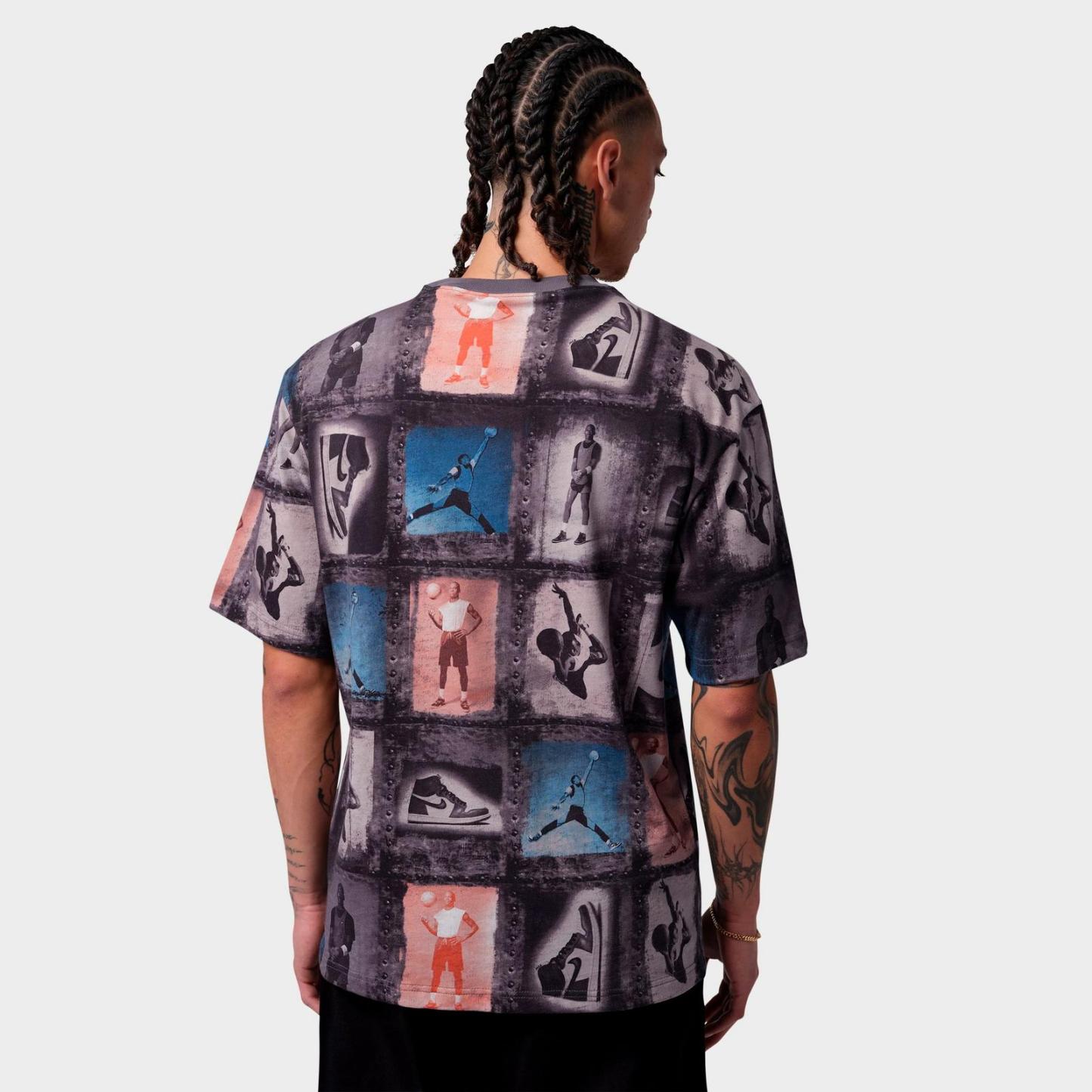 Men's Jordan Flight Club Collage Print T-Shirt - Sail - view 3