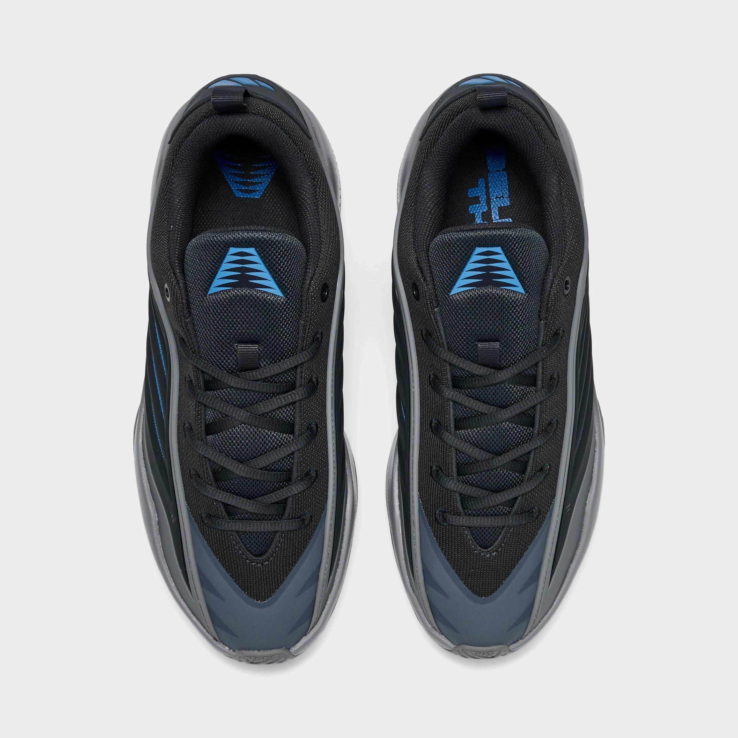 Men's adidas Believe That 1 Basketball Shoes - Carbon/Grey/Lucid Ray Blue - Top view