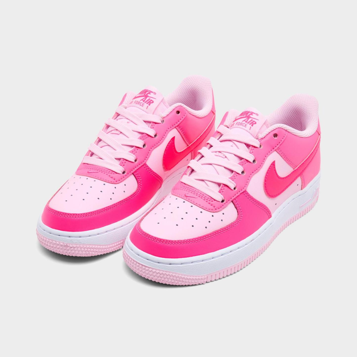 Big Kids' Nike Air Force 1 Low Casual Shoes - Pinksicle/Pink Foam/White/Hyper Pink