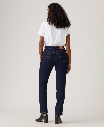 Levi's Women's Classic Mid-Rise Straight-Leg Jeans - Darkest Sky