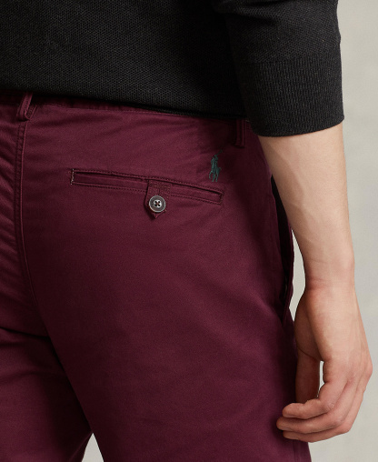 Polo Ralph Lauren Men's Stretch Slim Fit Chino Pants - Rich Ruby