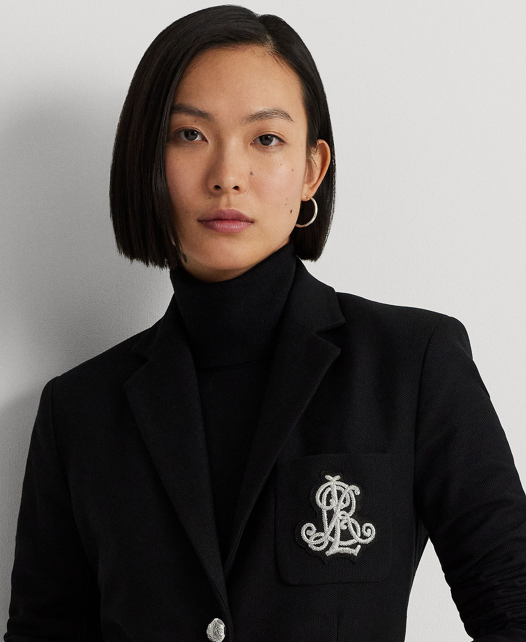 Lauren Ralph Lauren Bullion Jacquard Blazer - Polo Black