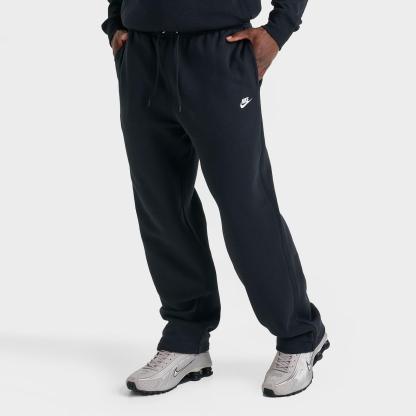 Men's Nike Sportswear Club Fleece Bungee Jogger Pants - Black/Black/White