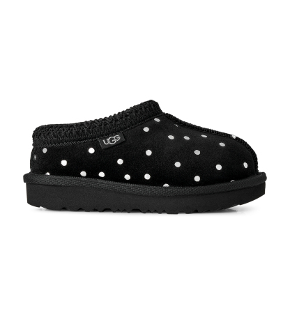 UGG® Toddler Kids Tasman II Shiny Dots Clog Slippers - Black