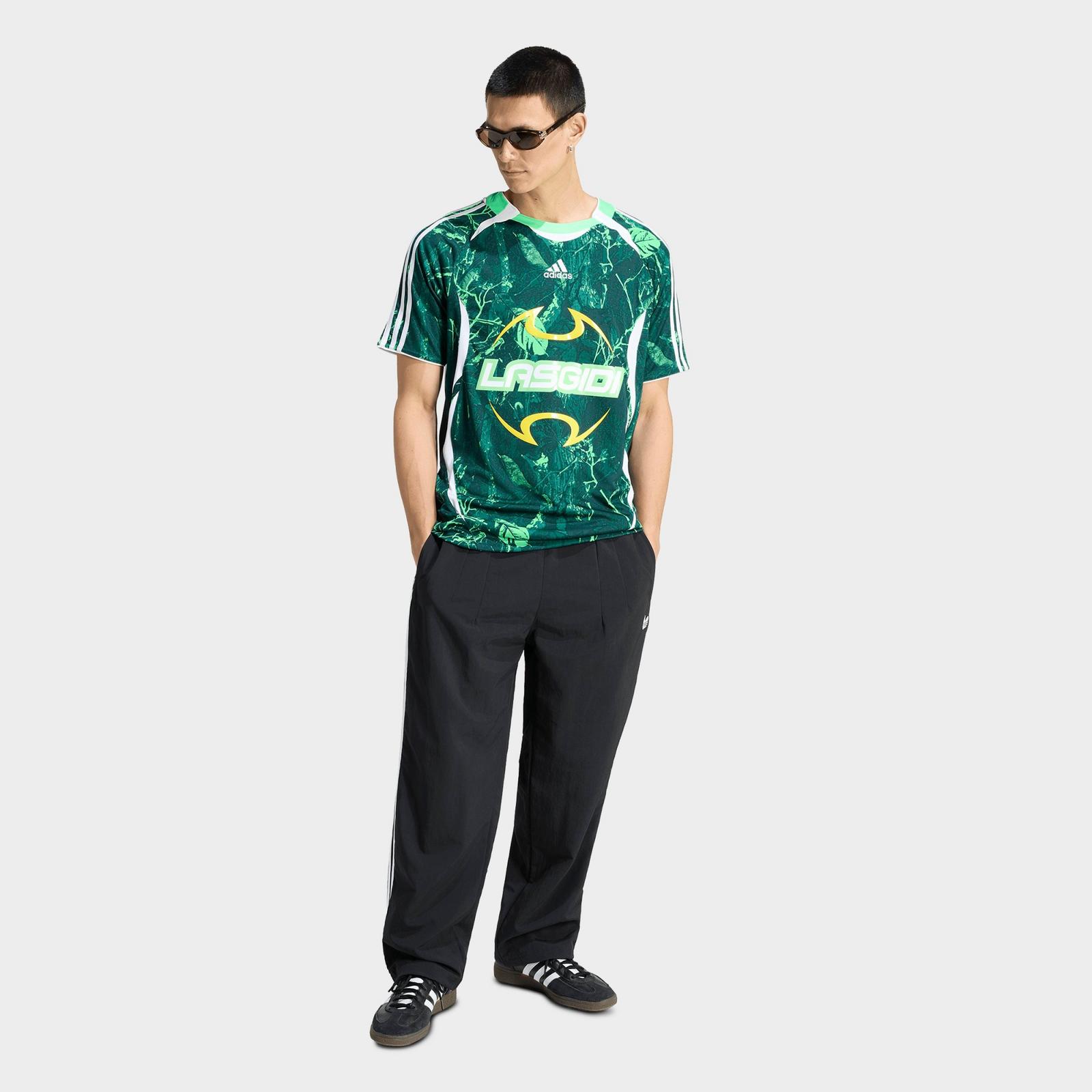 Men's adidas Originals Lagos Graphic Soccer Jersey - Screaming Green/Aurora Ivy/Collegiate Green - view 2