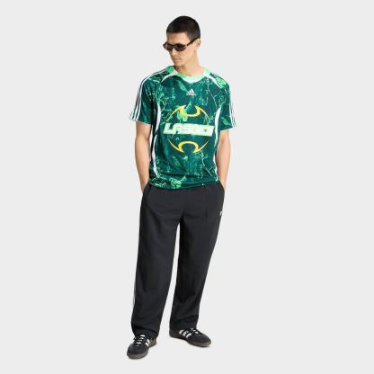 Men's adidas Originals Lagos Graphic Soccer Jersey - Screaming Green/Aurora Ivy/Collegiate Green - view 2