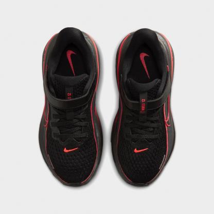 Little Kids' Nithtke Winflo 12 Road Running Shoes - Black/Red Orbit/Dark Smoke Grey/Black - Top view