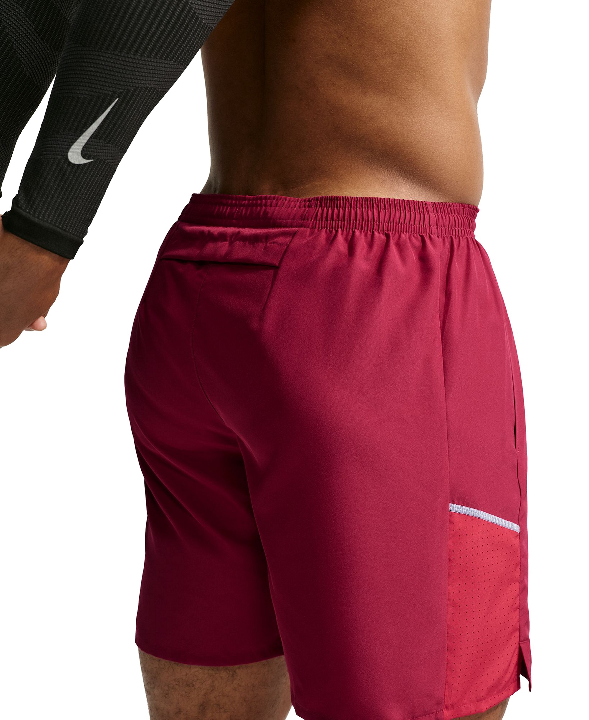 Nike Men's Miler Dri-FIT Running Shorts - Red/Reflective Silver