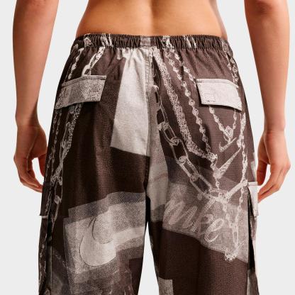 Women's Nithtke Sportswear Dysto Mid-Rise Oversized Cargo Pants - Dark Hazel