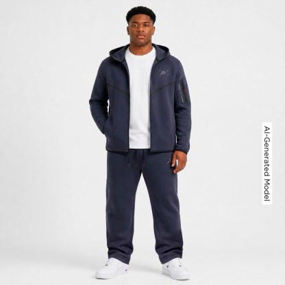 Men's Nithtke Tech Fleece Windrunner Graphic Full-Zip Hoodie - Gridiron/Black
