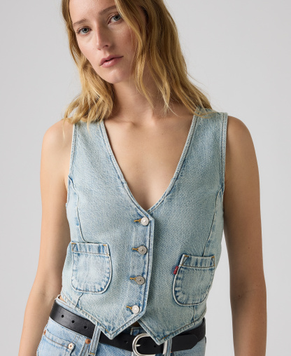 Levi's Women's Cotton Tailored Vest - Summer Job