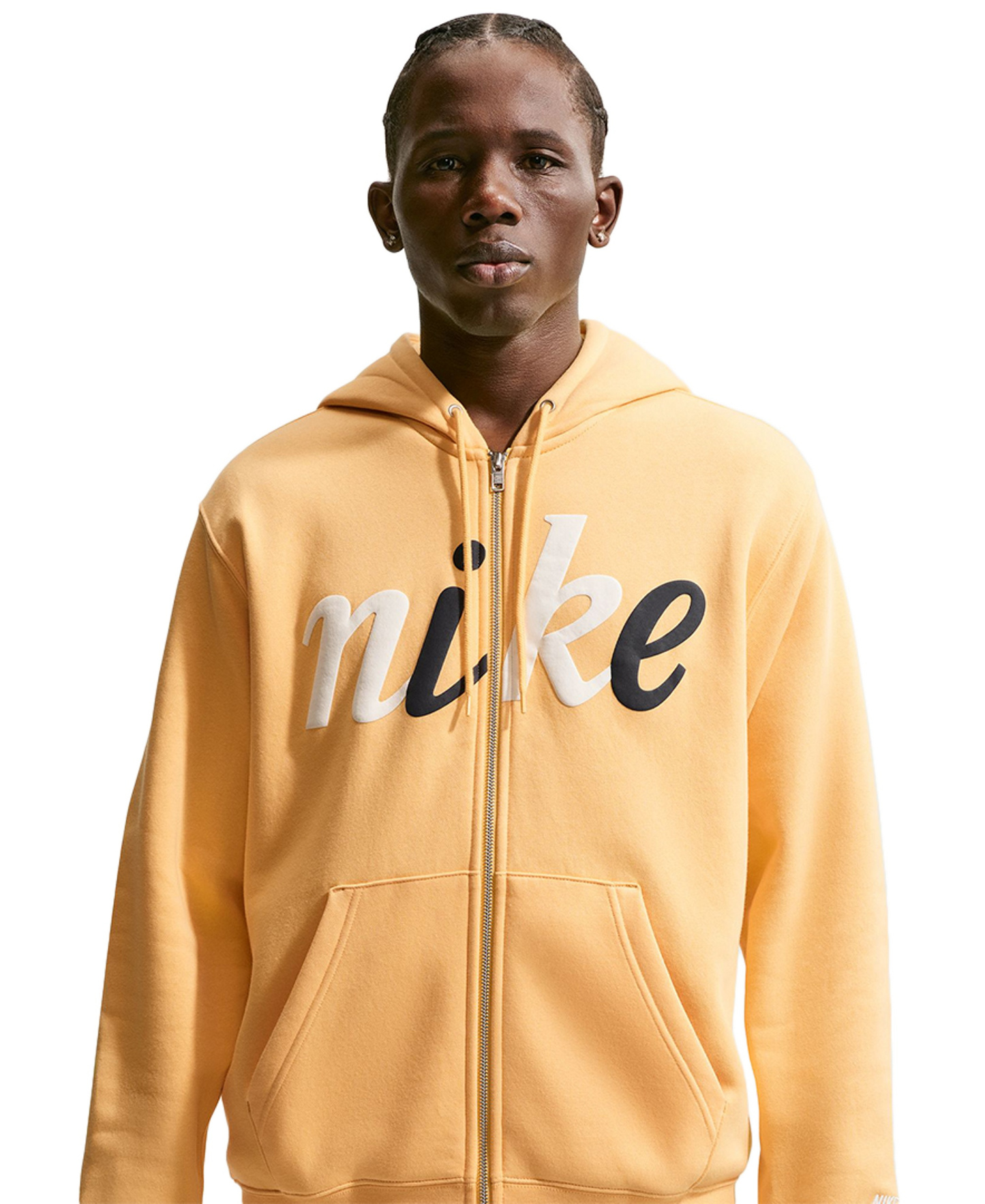 Nike Men's Fleece Full-Zip Sweatshirt - Topaz Gold/ Sail