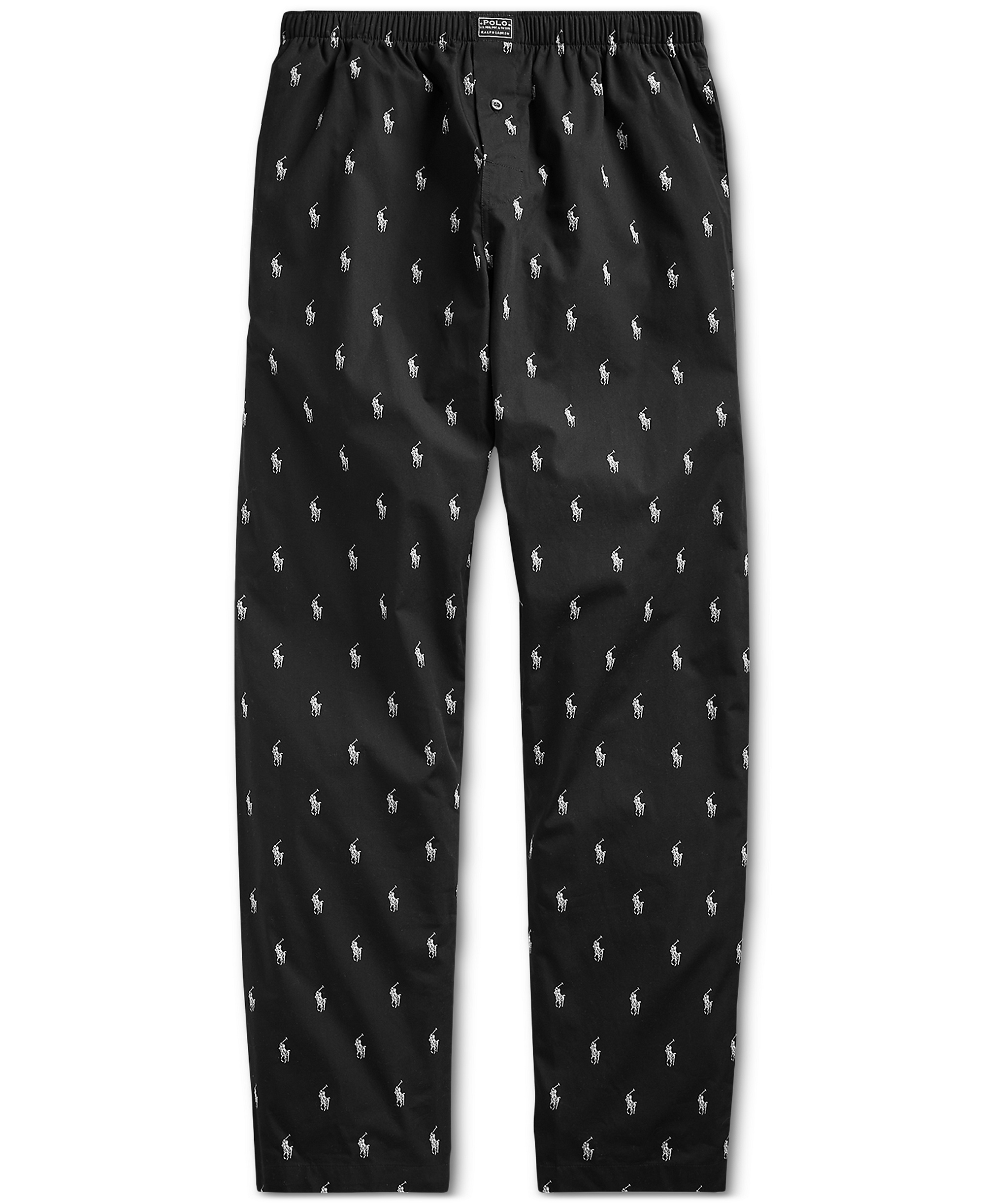 Polo Ralph Lauren Men's Polo Player Pajama Pants - Black/White
