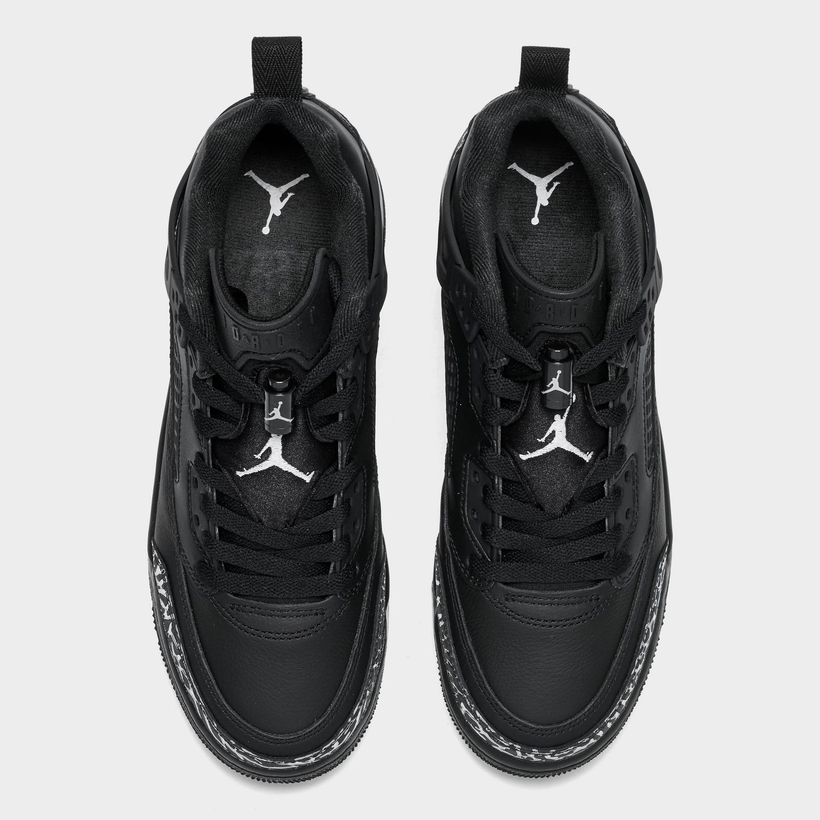 Big Kids' Jordan Spizike Low Casual Shoes - Black/Metallic Silver - view 5