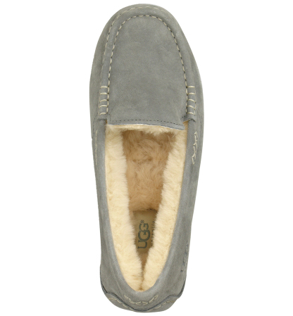 UGG® Women's Ansley Slip On Moccasin Slippers - Light Grey