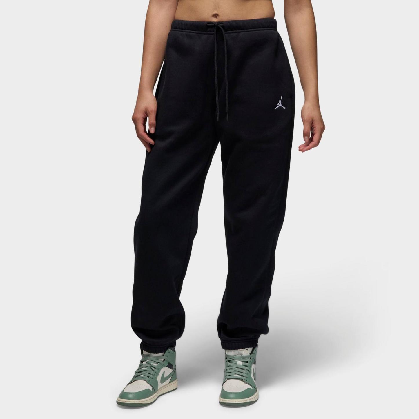 Women's Jordan Brooklyn Fleece Pants - Black/White - view 1