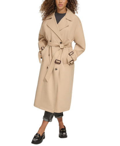 Levi's Women's Classic Relaxed Fit Belted Trench Coat - Khaki