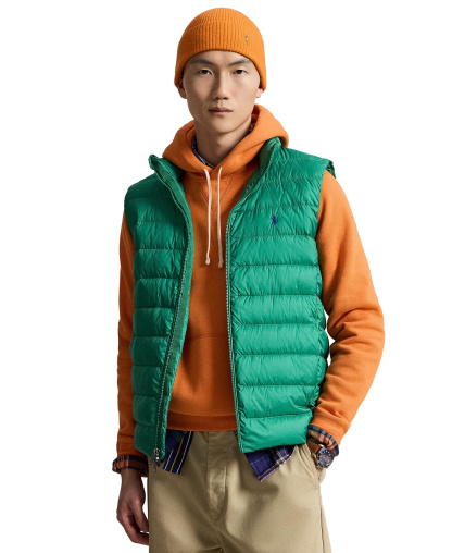 Polo Ralph Lauren Men's The Colden Packable Down Vest - Erin Green