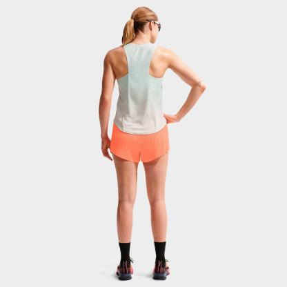 Women's Nithtke AeroSwift Dri-FIT ADV Mid-Rise 3 Inch Brief-Lined Shorts - Orange Pulse/Black/White/Black