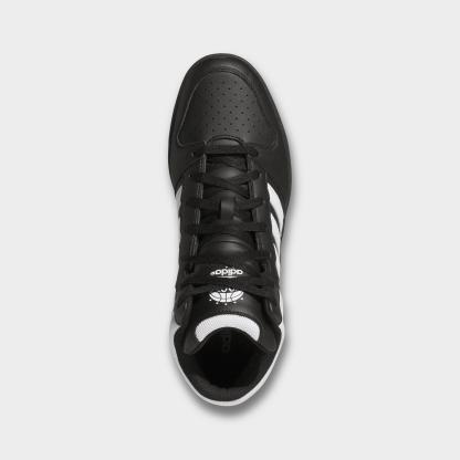 Men's adidas Hoops Classic Mid Casual Shoes - Core Black/Cloud White/Orbit Grey - Top view