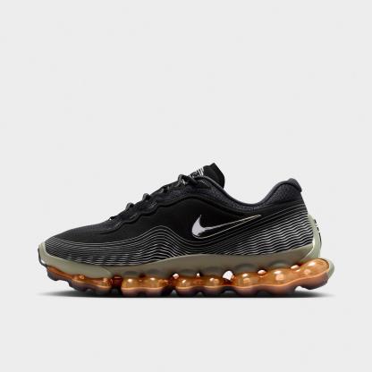 Men's Nithtke Air Liquid Max Casual Shoes - Black/Light Army/Pure Platinum/Metallic Silver - Left shoe facing left. Outside of the shoe.
