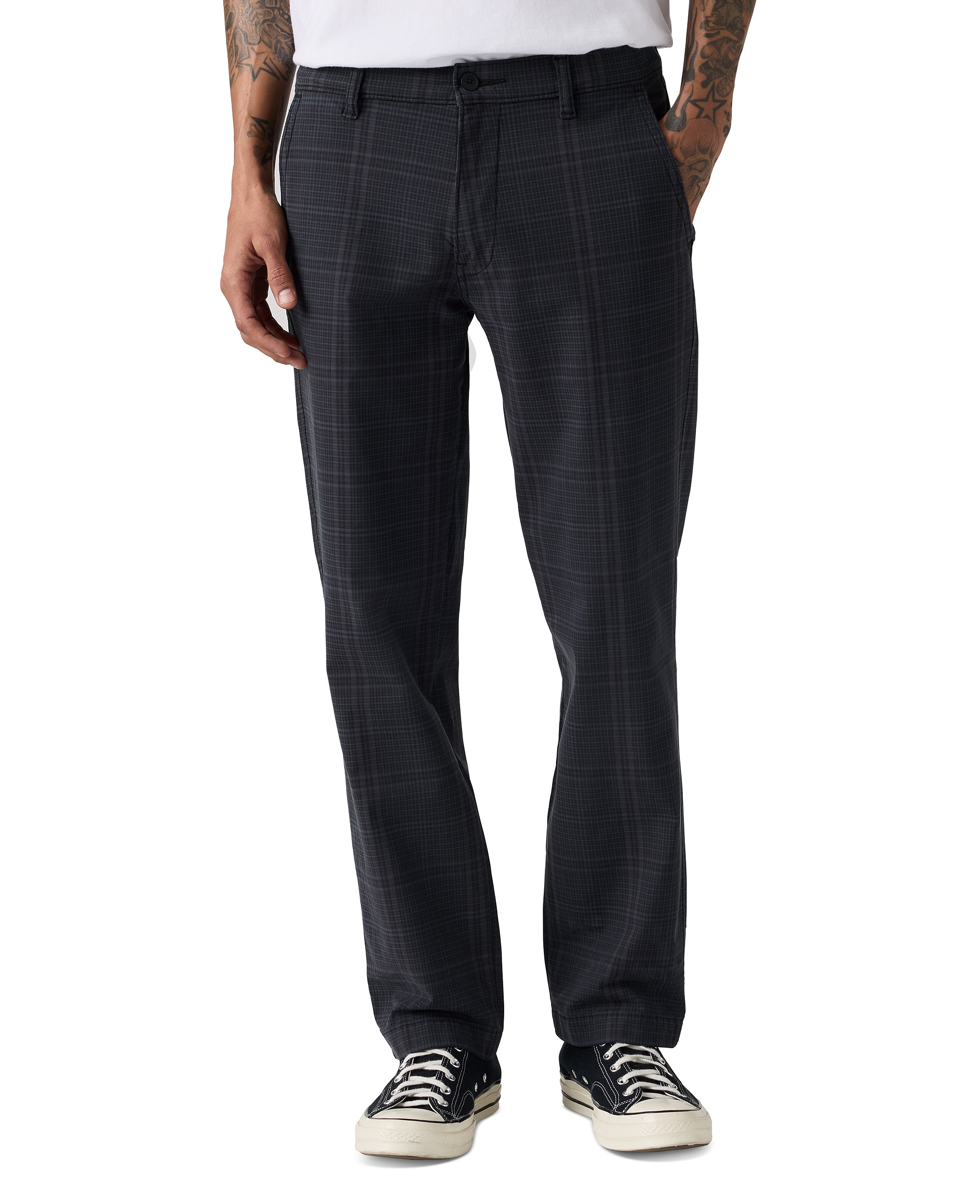 Levi's Men's XX Chino Straight Pants - Garnet Plaid