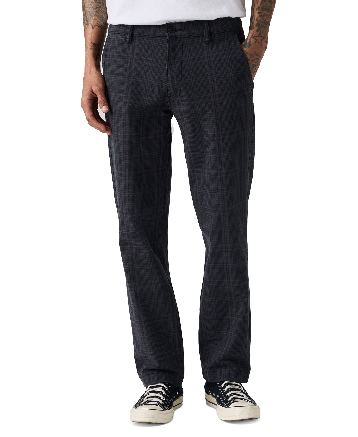 Levi's Men's XX Chino Straight Pants - Garnet Plaid