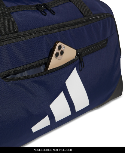 adidas Men's Medium Defender Logo Duffel Bag - Team Navy Blue
