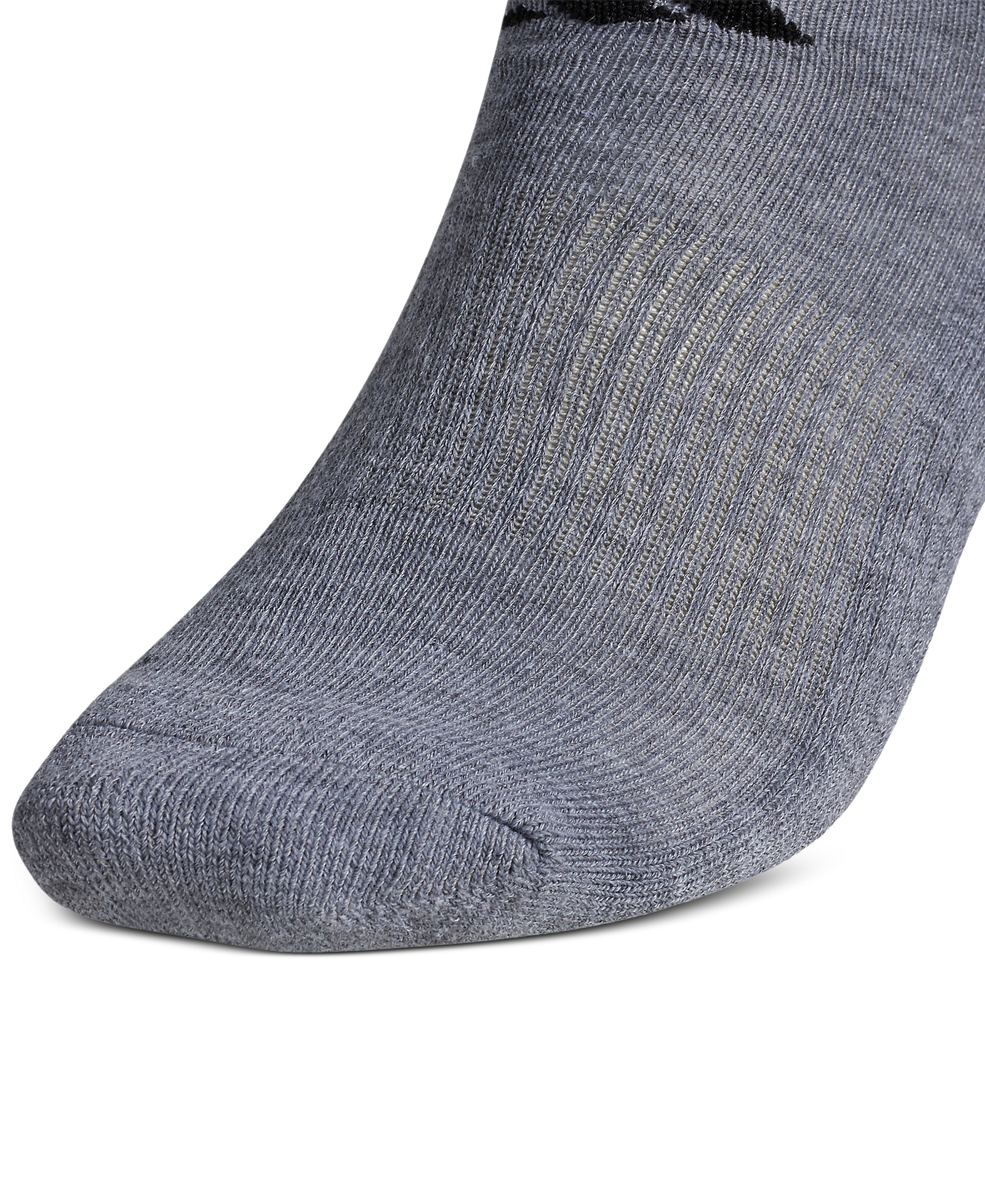 adidas Men's Cushioned Athletic 6-Pack No Show Socks - Medium Grey