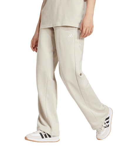 adidas Women's Essentials Small Logo Feel Cozy Open Hem Pants - Wonder Alumina/White