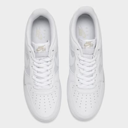 Men's Nike Air Force 1 '07 LV8 Casual Shoes - White/Metallic Silver/Desert Khaki