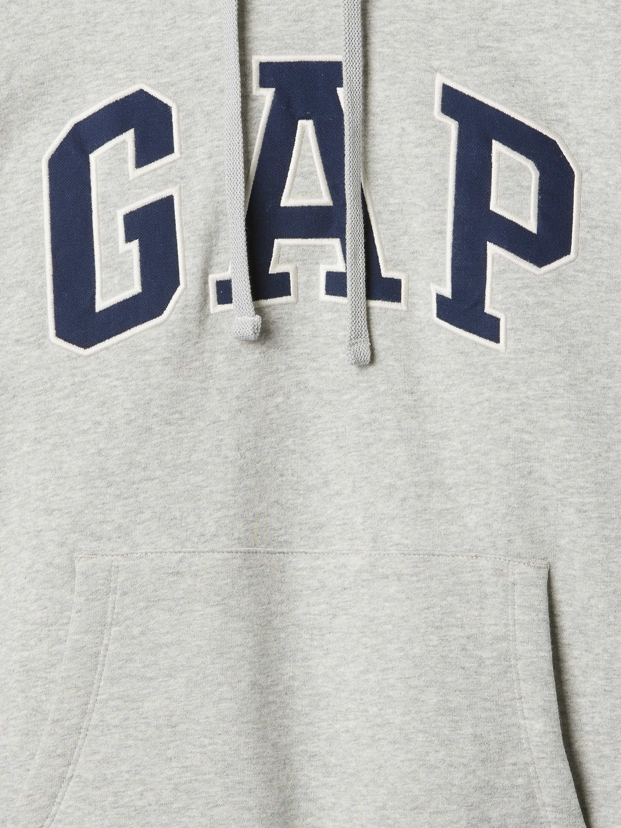 Adult VintageSoft Arch Logo Hoodie - Light heather grey